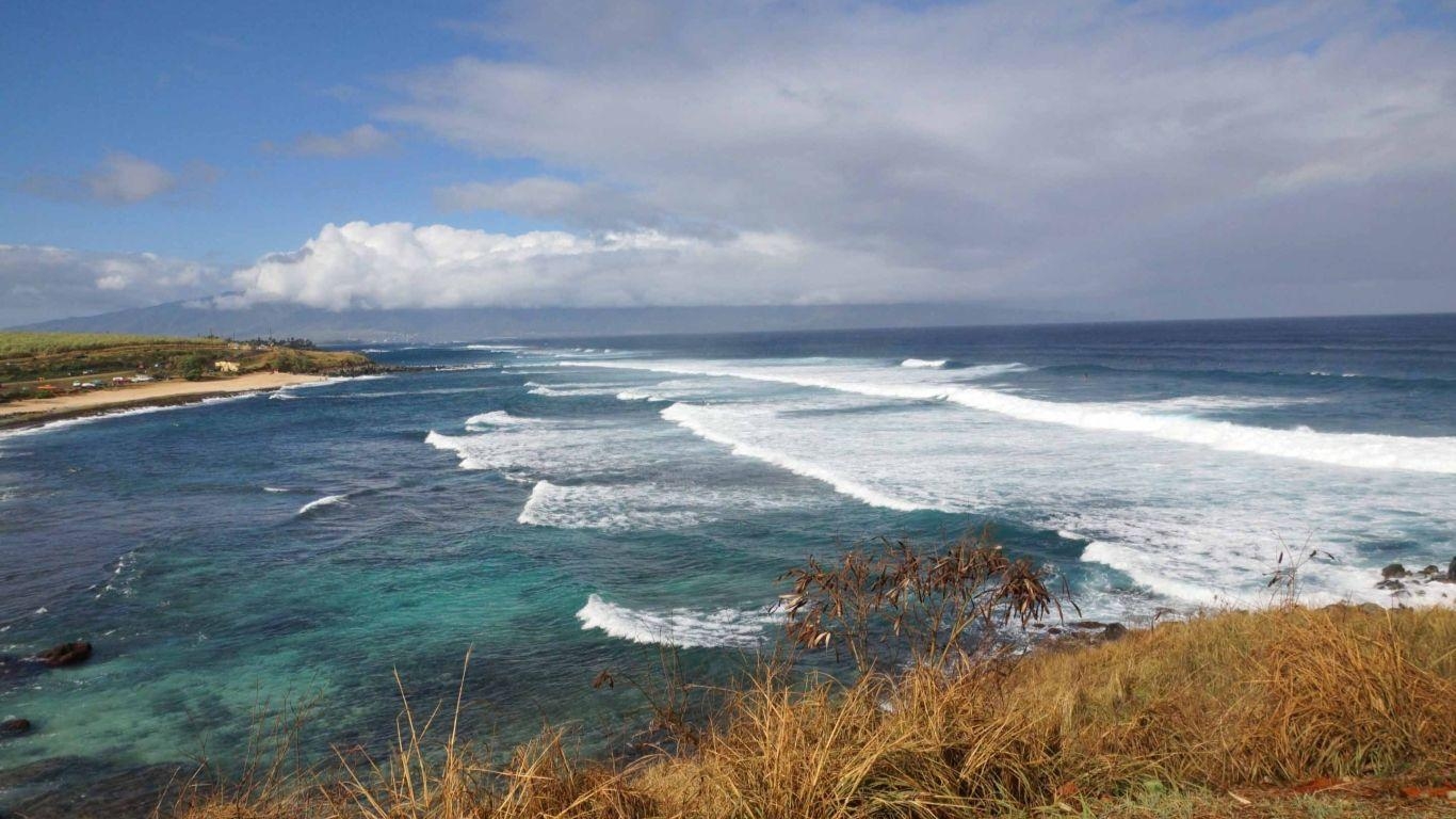 Hookipa Beach, Maui, MacBook, Hintergrundbild, 1370x770 HD Desktop