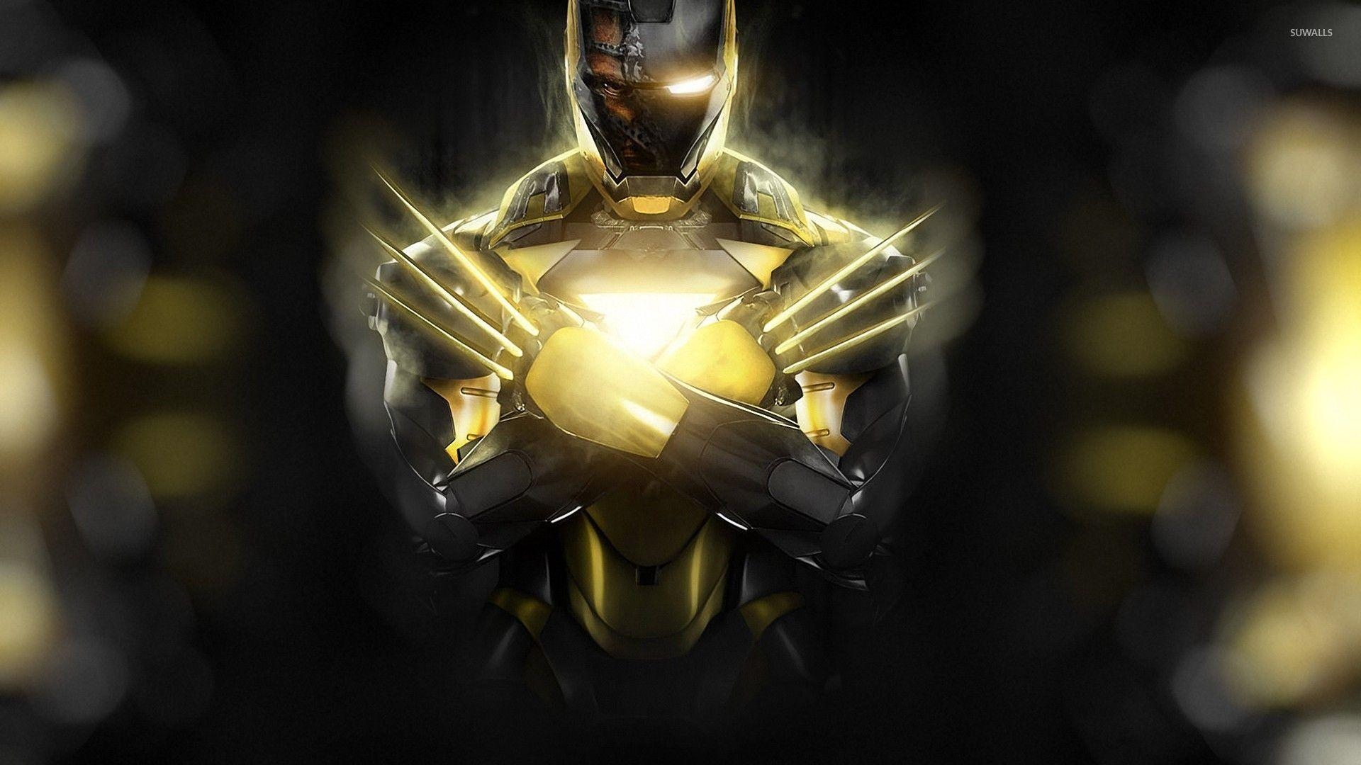 Iron Man, Wolverine, Kunstbild, Marvel, Held, 1920x1080 Full HD Desktop