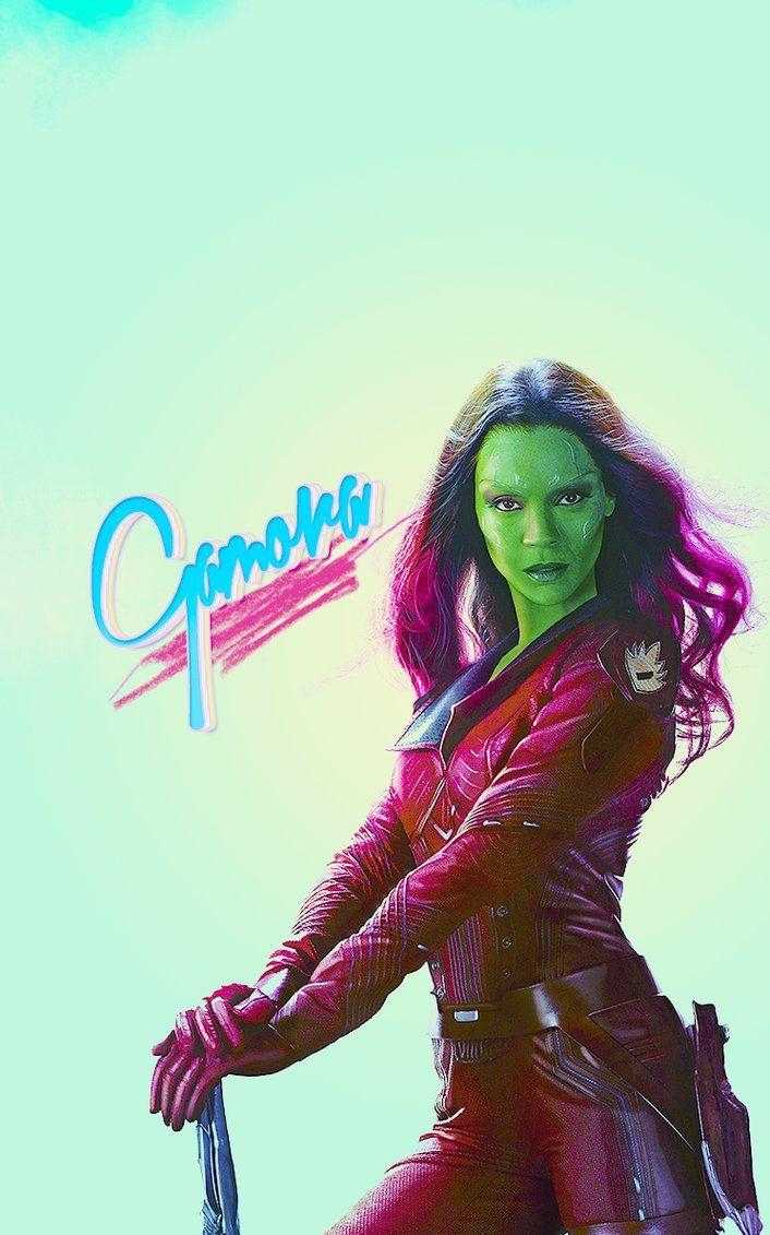 Gamora, Voll HD, ITv32dr, Marvel, Kriegerin, 710x1140 HD Handy