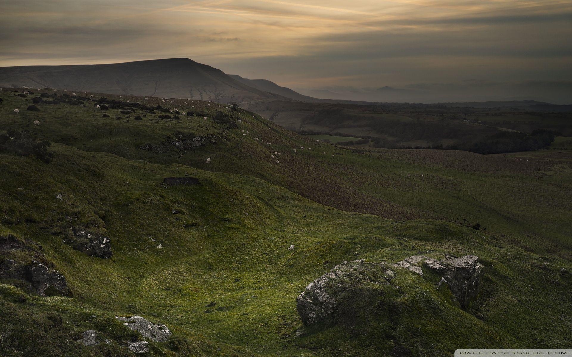 Schwarze Berge, Wales, UK, 4K, HD, 1920x1200 HD Desktop