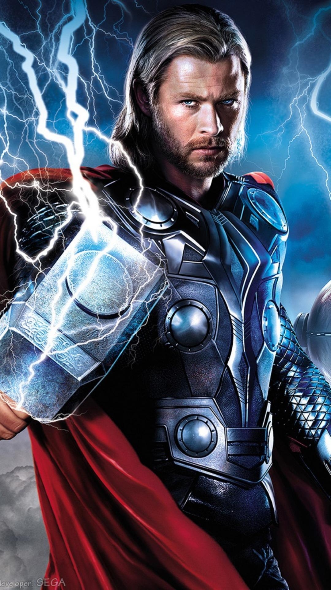 Chris Hemsworth, Thor, Schauspieler, Marvel, Film, 1080x1920 Full HD Handy