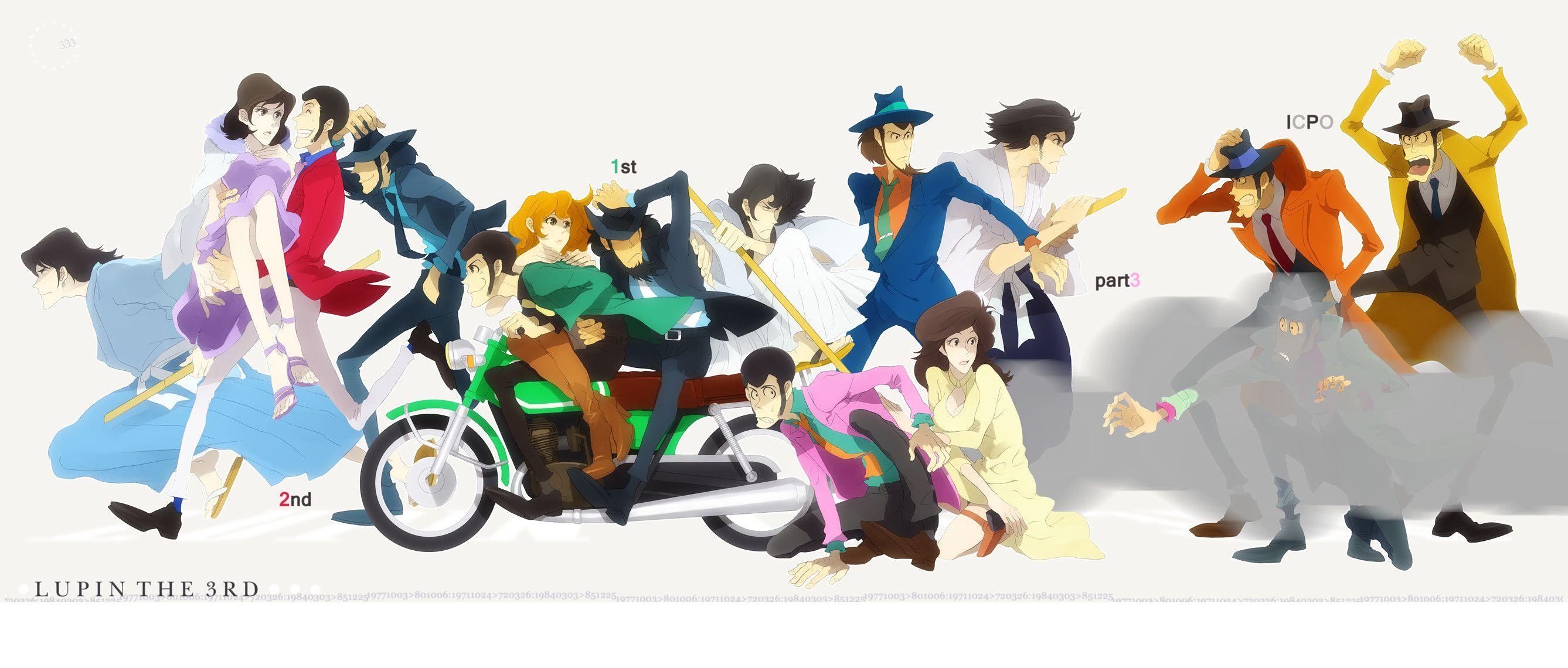 Lupin the Third, Anime, Hintergrundbild, Lupin III, 2680x1140 Dual Screen Desktop