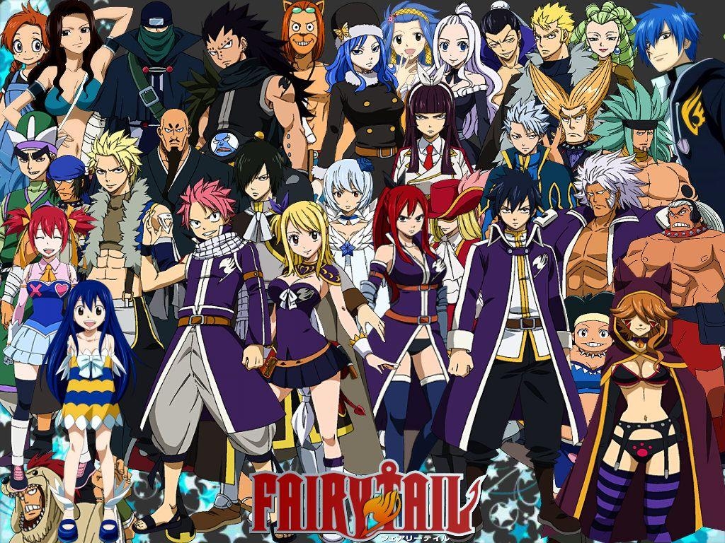 Fairy Tail, Anime, Charaktere, Epische Abenteuer, Team, 1030x770 HD Desktop