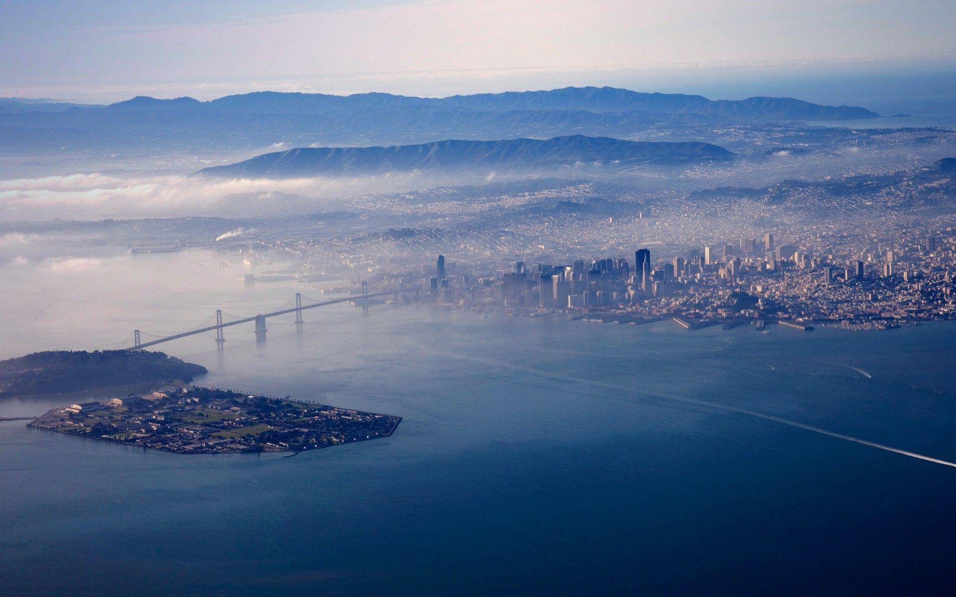 Wasser, Stadtlandschaften, San Francisco, Oakland, Bay Bridge, 1920x1200 HD Desktop