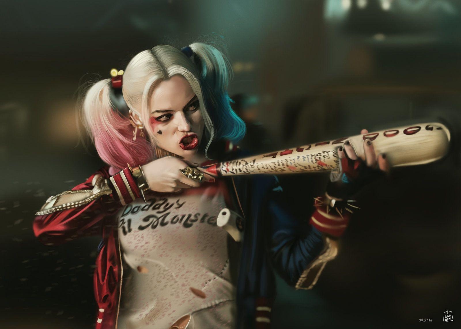 Harley Quinn, Suicide Squad, aufregend, Bildwelt, DC, 1600x1150 HD Desktop