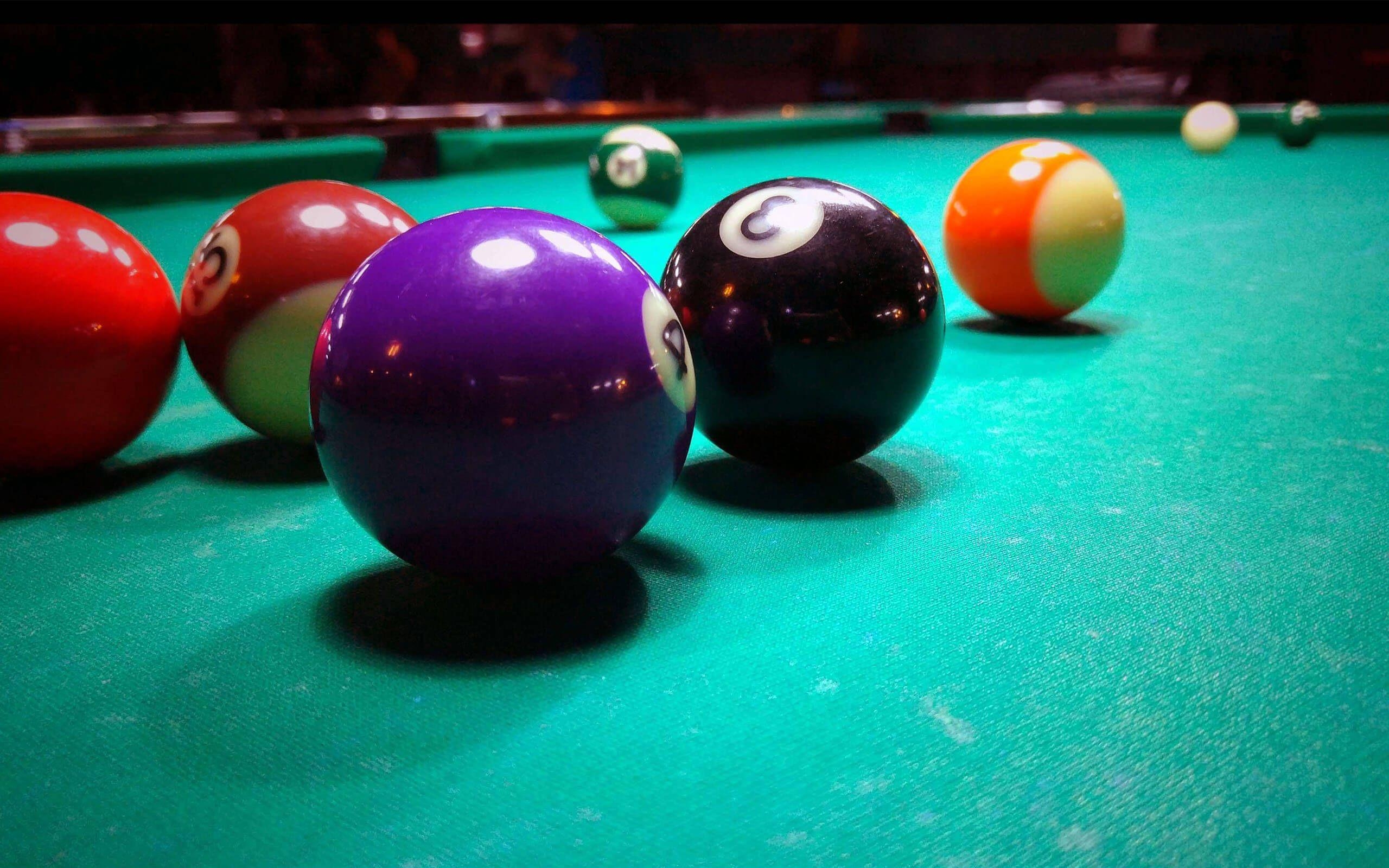 Billard, Grüner Tisch, HD, Sportart, Hintergrund, 2560x1600 HD Desktop