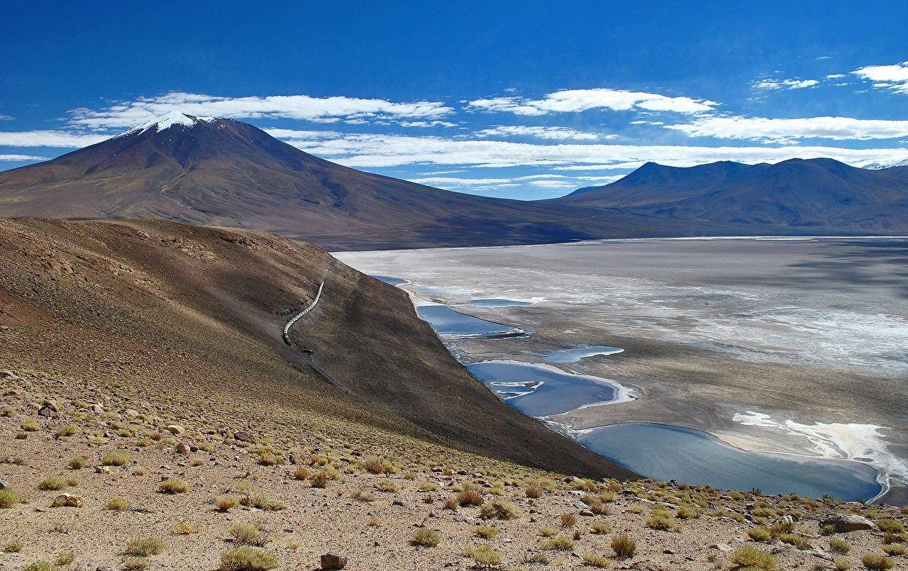 Salar de Uyuni, Altiplano, Natur, Berge, See, 1280x810 HD Desktop