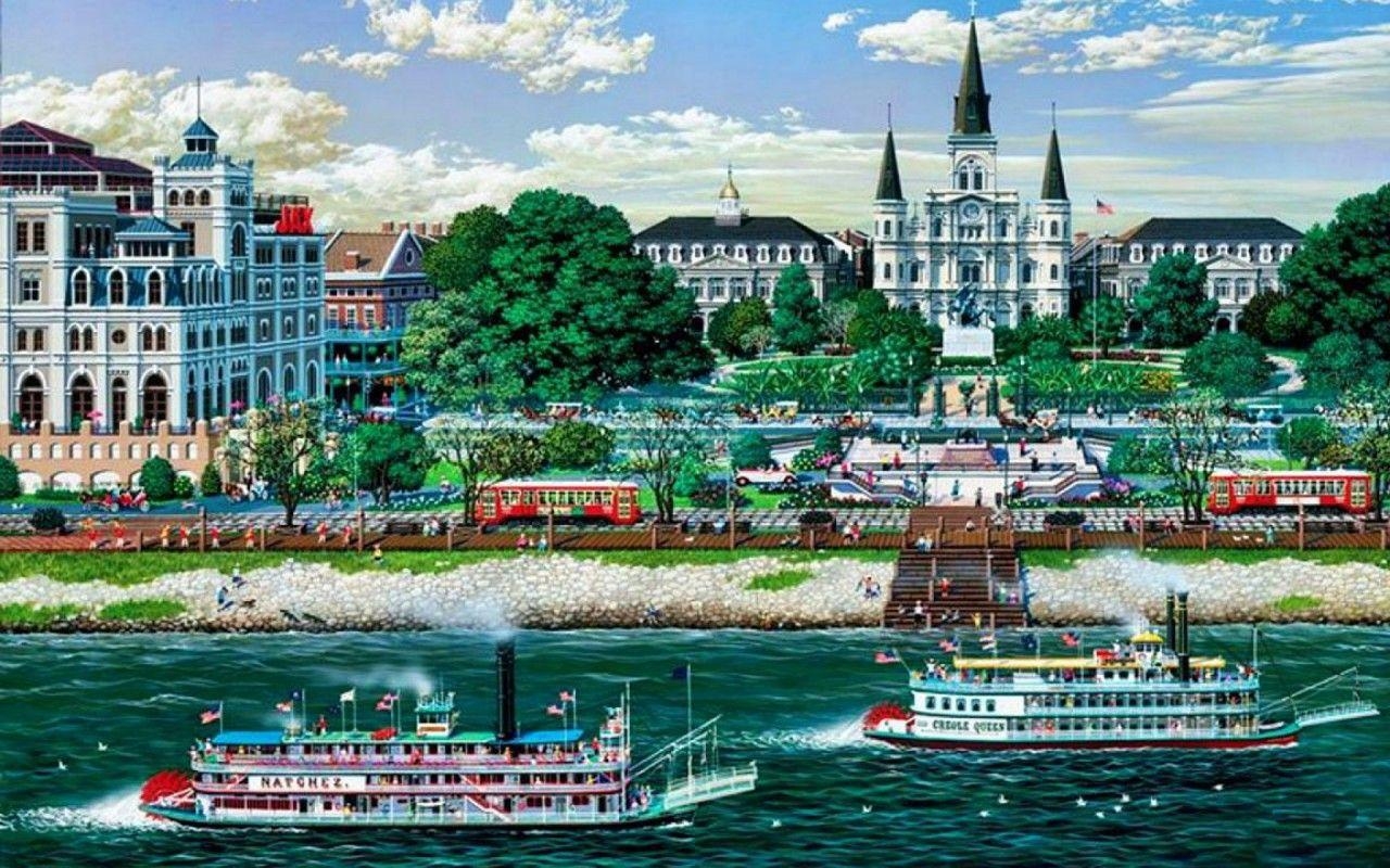 Jackson Square, New Orleans, USA, Reisen, Sehenswürdigkeit, 1280x800 HD Desktop