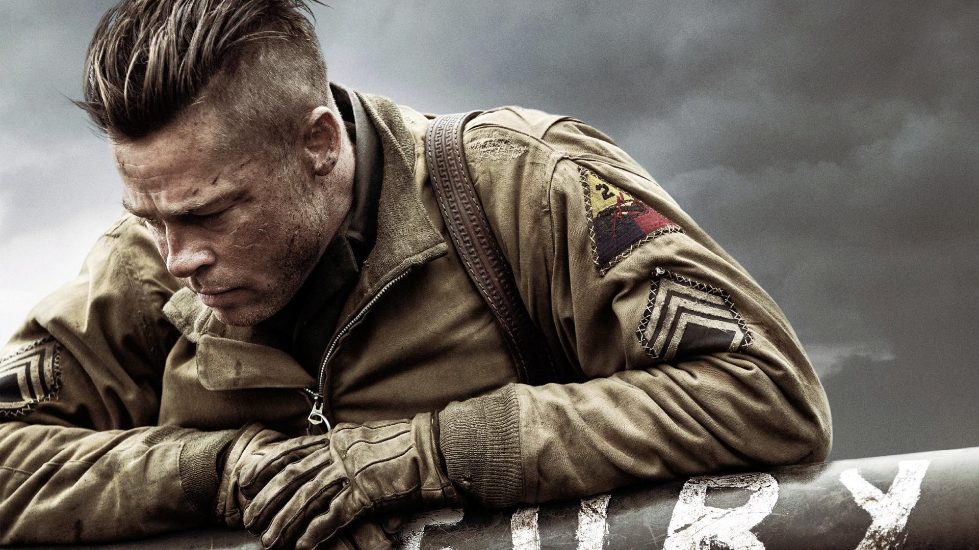 Brad Pitt, Fury, Bild, Kostenlos, Krieg, 1920x1080 Full HD Desktop